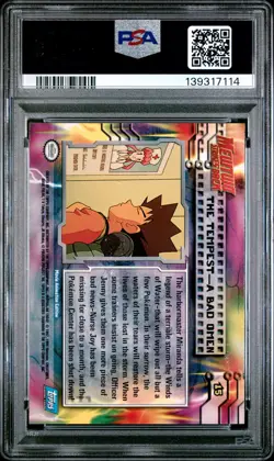 1999 TOPPS POKEMON THE MOVIE EDT THE TEMPEST-A BAD OMEN #15 MOVIE EDITION PSA 6 - Image 2