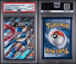 2021 POKEMON SWSH BLACK STAR PROMO #156 GRENINJA V-UNION PSA 10 - Image 3