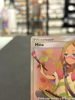 Mina 211/214 SM-Lost Thunder Full Art Ultra Rare Trainer Holo Pokemon TCG - Image 2
