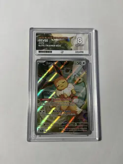 Pokemon TCG: Eevee 173 Prismatic Evolutions ETB Black Star Promo ACE 8 NM-MT - Image 1