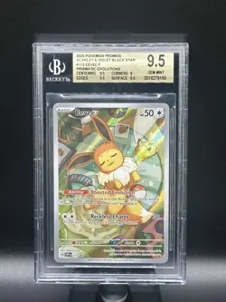 Pokemon Eevee Prismatic Evolutions ETB Promo SVP EN 173 BGS 9.5 - Image 1