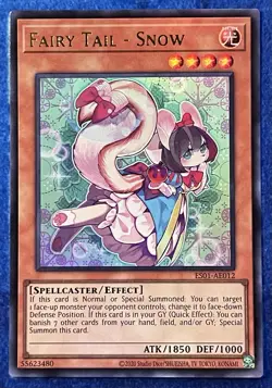 YuGiOh Fairy Tail - Snow - Ultra Rare - ES01-AE012 - Asian English - NM - Image 1