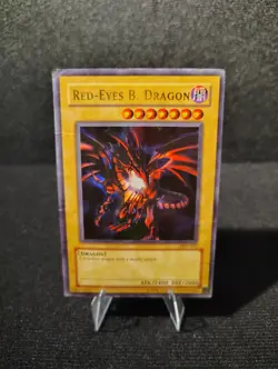 Red-Eyes B. Dragon JMP-002 Ultra Rare *DAMAGED* Yu-Gi-Oh! PENNY START - Image 1