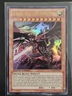 YuGiOh Slifer the Sky Dragon JUMP-EN061 Ultra Rare Limited Edition Promo - Image 1