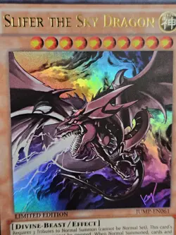 YuGiOh Slifer the Sky Dragon JUMP-EN061 Ultra Rare Limited Edition Promo - Image 3