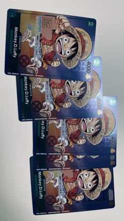 One Piece Monkey D. Luffy P-037 Promo Card TCG English x5 - Image 1