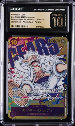 2023 ONE PIECE JPN AWAKENING OF THE NEW ERA MONKEY D. LUFFY CGC 10 PRISTINE - Image 1