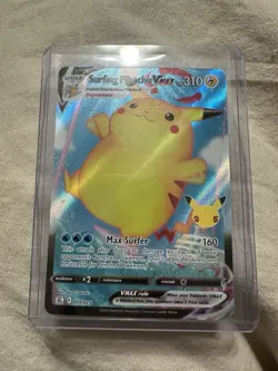 Surfing Pikachu VMAX 009/025 Ultra Rare Holo Celebrations Pokemon Card - Image 2