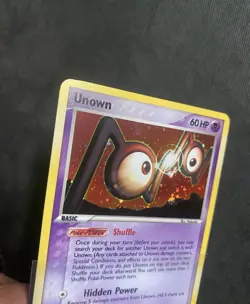 Unown (N) N/28 Holo Rare Pokemon EX Unseen Forces Pokemon Card NM - Image 2