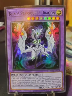 Khaos Starsource Dragon Super Rare Yugioh Card OP28-EN008 OTS 28 OP28 - Image 2