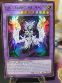 Khaos Starsource Dragon Super Rare Yugioh Card OP28-EN008 OTS 28 OP28 - Image 4