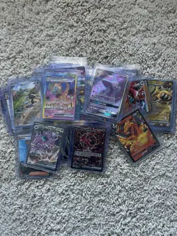 Pokemon Card Lot 33x Full Art SIR IR Ex V. All In Sleeves and Plastic Sleeves - Image 1