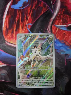 Pokemon TCG Meowth 106/094 Phantasmal Flames NM Illustration Rare Card - Image 1
