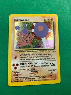 Hitmontop 3/75 Neo Discovery Holo Pokemon Card - Image 1