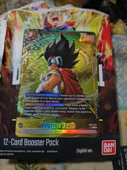 Vegeta Youth FB08-092 Alternate Art Saiyan's Pride Dragon Ball English Card Fusi - Image 1