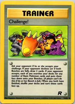 Challenge! 74/82 Team Rocket Unlimited Pokemon Card - Image 1