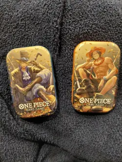 Lot Of 2 One Piece Card Game Mini-Tin Pack Set Vol.2 IN HAND READY TO SHIP - Image 1