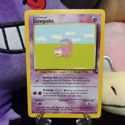 Slowpoke - Original Pokemon Card - Fossil - #55 /62 - 1999 LP+ - Image 1
