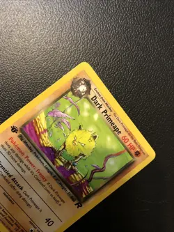 Dark Primeape 43/82 Team Rocket 1st First Edition Pokemon Card In NM Condition - Image 5