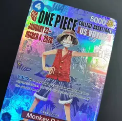 One Piece Monkey.D.Luffy [College Basketball Card] - Image 2