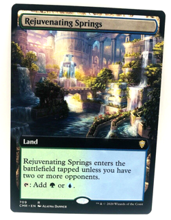MTG Rejuvenating Springs Borderless Extended Art 709 NM+ Commander Legends CMR - Image 1