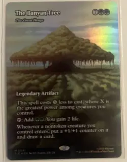 The Banyan Tree Magic: The Gathering TLE Legendary Artifact Foil Green English - Image 1