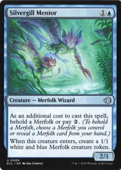 Silvergill Mentor Lorwyn Eclipsed regular NM 69 - Image 1