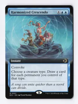Harmonized Crescendo (Extended Art) 0357 (R) MTG Lorwyn Eclipsed (ECL) - Image 1