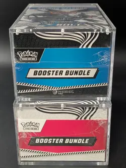 2x Pokemon Black Bolt White Flare Sealed Booster Bundle Display Case W/Acrylic - Image 5