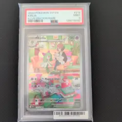 2023 Pokemon SVI Kirlia Illustration Rare 212/198 PSA 9 Mint Full Art - Image 1