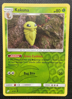 Kakuna 4/181 Team Up Reverse Holo Uncommon NM Pokemon 2019 - Image 1