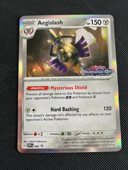 Pokemon TCG Aegislash SVP060 Scarlet&Violet - Paradox Rift Promo Staff #2 - Image 1