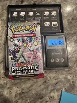 22.48g HEAVY -Pokemon Prismatic Evolution Booster Pack -Possible GODU - Image 1