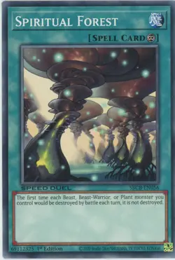 Yugioh Spiritual Forest SBCB-EN056 Speed Duel Common NM x3 Play Set - Image 1