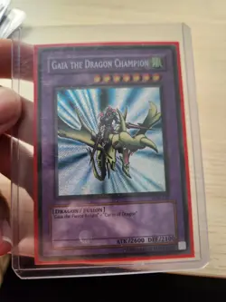 Yugioh TCG - Gaia the Dragon Champion - LOB-125 - Secret Rare - Image 1