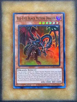 Yugioh Red-Eyes Black Meteor Dragon DUNE-EN095 Super Rare 1st Ed NM - Image 1