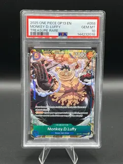 Monkey D. Luffy Treasure Rare (TR) One Piece OP13 Op11-058 Carrying On His Will - Image 1