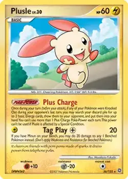 Plusle - 36/132 - Pokemon Secret Wonders Non-Holo Card LP - Image 1