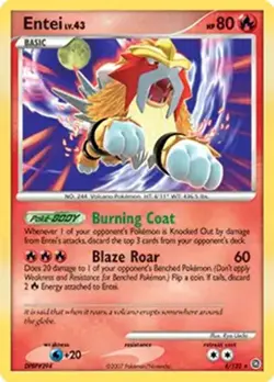Entei - 4/132 - Pokemon Secret Wonders Holo Card LP - Image 1