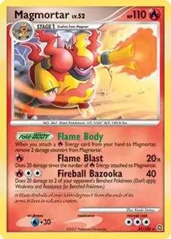 Magmortar - 31/132 - Pokemon Secret Wonders Holo Card LP - Image 1