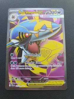 Mega Sharpedo EX Ultra Rare 113/094 Phantasmal Flames Pokemon Card TCG - Image 1
