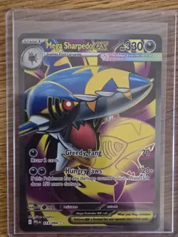 113/094 Mega Sharpedo ex : Rare Ultra Card : Phantasmal Flames : Pokemon TCG - Image 1