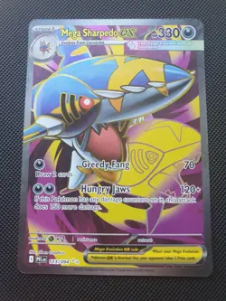 Mega Sharpedo Ex Ultra Rare 113/094 Phantasmal Flames Pokemon Card TCG - Image 1