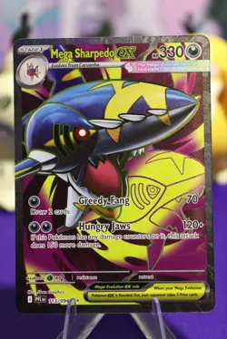 Mega Sharpedo EX Ultra Rare 113/094 Phantasmal Flames Pokemon Card TCG NM - Image 1