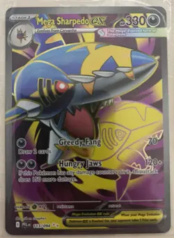 Mega Sharpedo EX 113/094 Phantasmal Flames Ultra Rare Pokemon Card TCG - Image 1