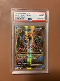 2016 Pokemon XY FA/M CHARIZARD EX EVOLUTIONS NM-MT PSA 8 #101 - Image 1