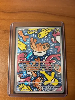 Pokemon TCG Tatsugiri Twilight Masquerade Illustration Rare Card 186/167 - Image 1
