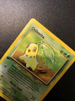 Chikorita 54/111 Neo Genesis 1st First Edition Pokemon Card In Mint Condition - Image 5