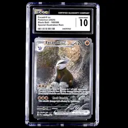 Excadrill EX 168/086 Black Bolt Sir Pokemon TCG Card CGC Gem Mint 10 - Image 1