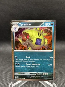 135/193 TYRANITAR HOLO PALDEA EVOLVED POKEMON CARD - Image 4